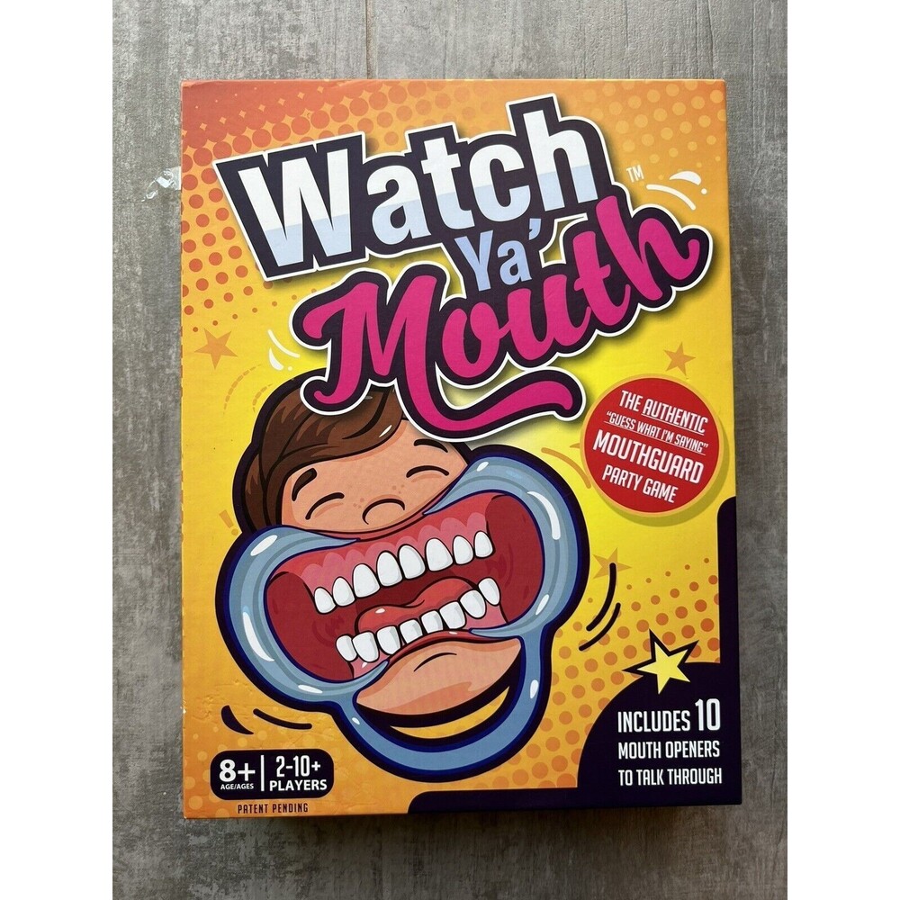Watch Ya Mouth Family Party Card Funny Board Game NEVER USED KickStarter Play